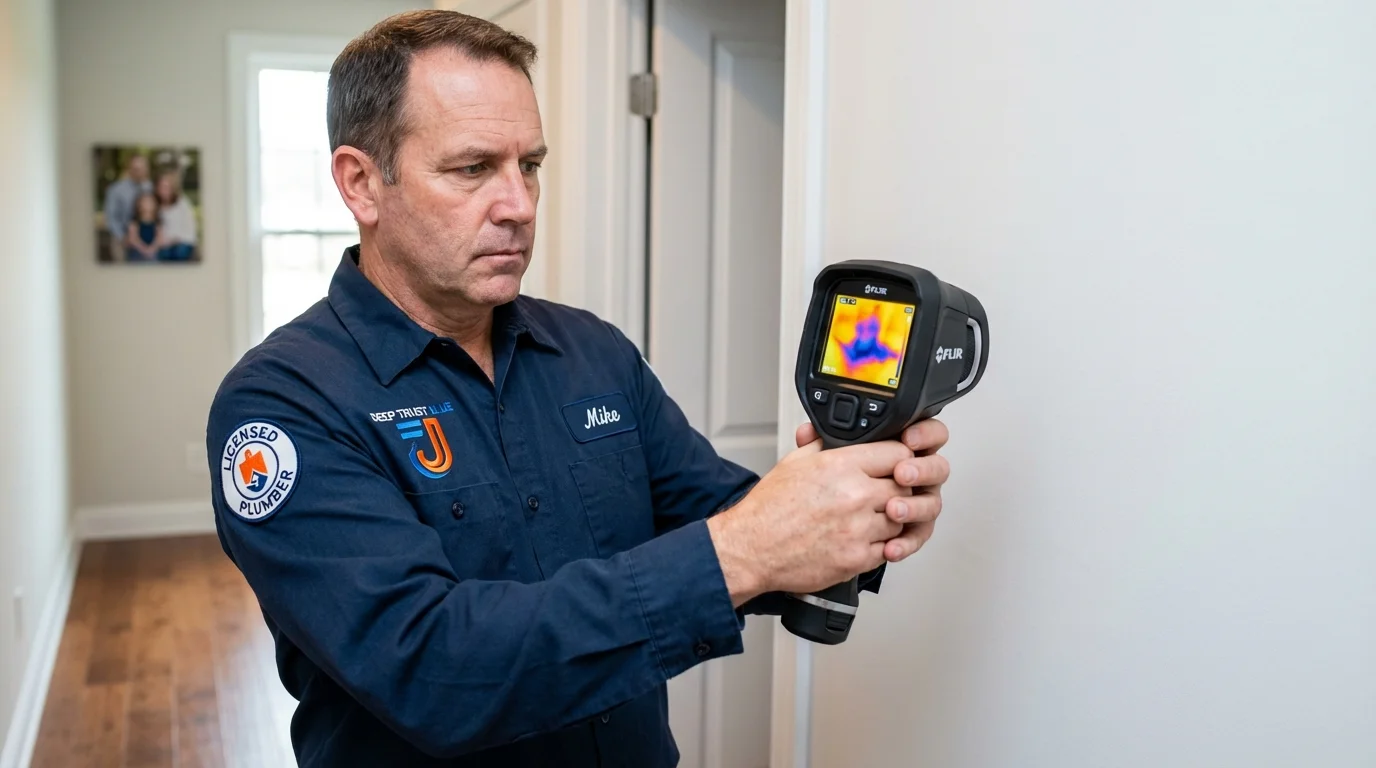 Thermal imaging leak detection by Johns Plumbing LLC in Mechanicsburg